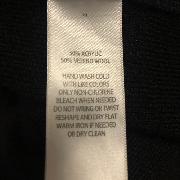 Navy Blue and Black Cut off Cardigan - Picture 4 of 5